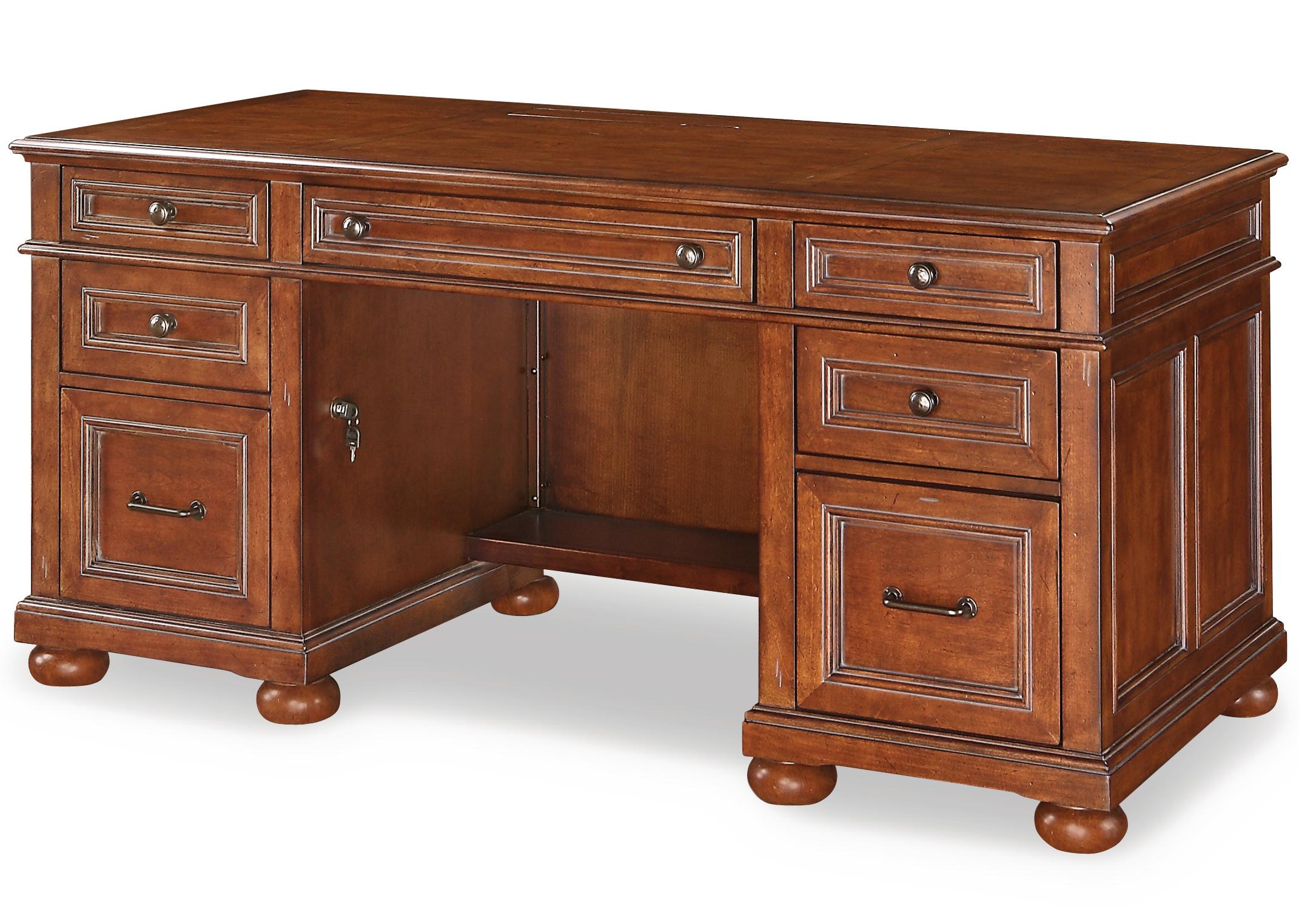 Flexsteel Wynwood Collection American Heritage Executive Desk with 6